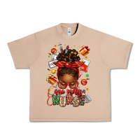Burro one merry nurse afro messy bun Urban Heavy Tee - texasbilliewilder