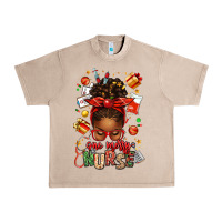 French Oak one merry nurse afro messy bun Urban Heavy Tee - texasbilliewilder