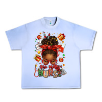 Grape Ice one merry nurse afro messy bun Urban Heavy Tee - texasbilliewilder