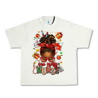 Pistachio one merry nurse afro messy bun Urban Heavy Tee - texasbilliewilder