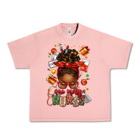 Salmon one merry nurse afro messy bun Urban Heavy Tee - texasbilliewilder