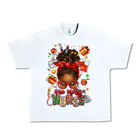 White one merry nurse afro messy bun Urban Heavy Tee - texasbilliewilder