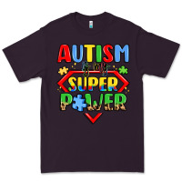 Plum autism is my superpower Premium Tee - LillyAllenDesigns