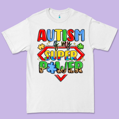 Autism Is My Superpower Premium Tee Designed By Lillyallendesigns