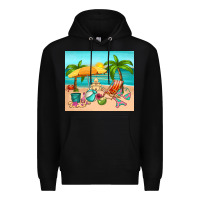 Black summer Premium Hoodie - RanaPortraitStore