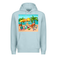 Blue Mist summer Premium Hoodie - RanaPortraitStore
