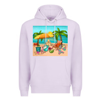 Lilac summer Premium Hoodie - RanaPortraitStore
