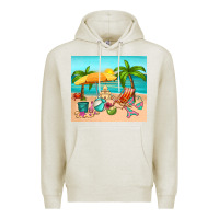 Oatmeal Heather summer Premium Hoodie - RanaPortraitStore