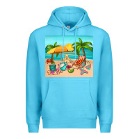 Ocean Blue summer Premium Hoodie - RanaPortraitStore