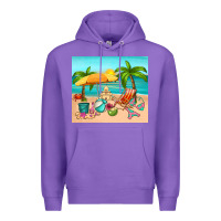 Purple summer Premium Hoodie - RanaPortraitStore