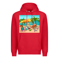 Red summer Premium Hoodie - RanaPortraitStore