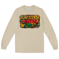Mushroom juneteenth vibes only Long Sleeve Tee - CowGirlArtShop