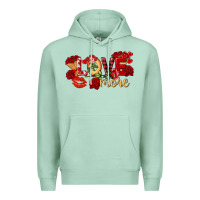 Seafoam love more valentine's day Premium Hoodie - FaDigitalArtStudio
