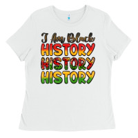 White i am black history Ladies Tee - LillyAllenDesigns