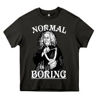 Asphalt Limited Edition Grandma Addams (Frump)- Normal Is Boring Heavy Core Tee - tuanDangUi