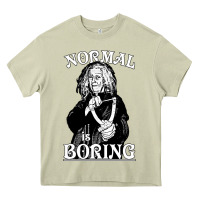 Mossy Limited Edition Grandma Addams (Frump)- Normal Is Boring Heavy Core Tee - tuanDangUi