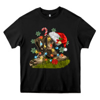 Black Christmas soldier veteran boots Heavy Core Tee - MaliasSmallBusiness