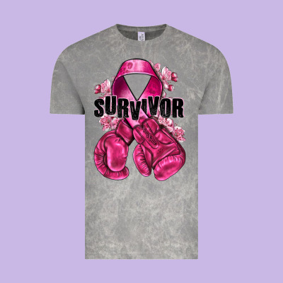 Survivor Breast Cancer With Boxing Gloves Vintage Tee Designed By Nancycooperartshop