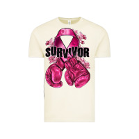Vintage Arctic Survivor Breast Cancer with boxing gloves Vintage Tee - NancyCooperArtShop