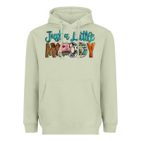 Matcha Western Just A Little Moody Cow Heavyweight Hoodie - LillyAllenDesigns