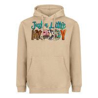 Mushroom Western Just A Little Moody Cow Heavyweight Hoodie - LillyAllenDesigns
