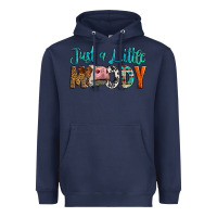 Navy Western Just A Little Moody Cow Heavyweight Hoodie - LillyAllenDesigns