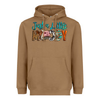 Toasted Coconut Western Just A Little Moody Cow Heavyweight Hoodie - LillyAllenDesigns