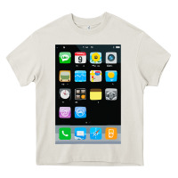Cream cell phone smartphone mobile app halloween costume Heavy Core Tee - tuanDangUi