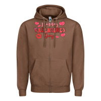 Happy Valentine's Day Zipper Hoodie | Teevron