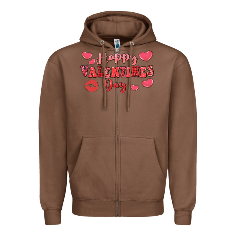 Happy Valentine's Day Zipper Hoodie by LillyAllenDesigns | Teevron