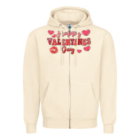 Sandshell happy valentine's day Zipper Hoodie - LillyAllenDesigns