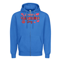 True Royal happy valentine's day Zipper Hoodie - LillyAllenDesigns