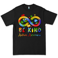 Black be kind autism awareness infinity symbol Premium Tee - LillyAllenDesigns