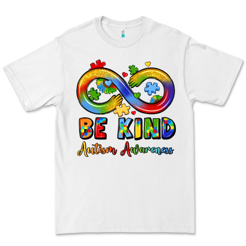 Be Kind Autism Awareness Infinity Symbol Premium Tee by LillyAllenDesigns | Teevron