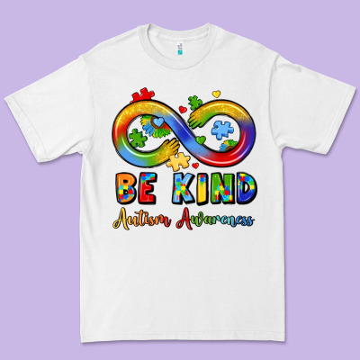 Be Kind Autism Awareness Infinity Symbol Premium Tee Designed By Lillyallendesigns