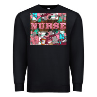 Black Nurse Premium Sweatshirt - LillyAllenDesigns