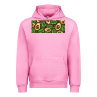 Fuchsia Pink avocados with wood and leopard background 11 oz mug Urban Hoodie - BarkalooDesign