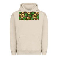 Pigment French Oak avocados with wood and leopard background 11 oz mug Urban Hoodie - BarkalooDesign