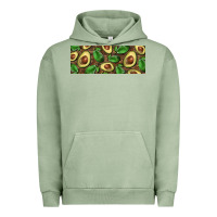Pigment Oil Green avocados with wood and leopard background 11 oz mug Urban Hoodie - BarkalooDesign