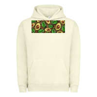 Pigment Pistachio avocados with wood and leopard background 11 oz mug Urban Hoodie - BarkalooDesign