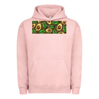 Pigment Salmon avocados with wood and leopard background 11 oz mug Urban Hoodie - BarkalooDesign