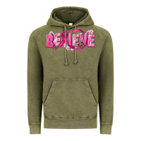 Vintage Olive Cancer Believe Vintage Hoodie - NancyCooperArtShop