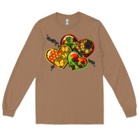Toasted Coconut juneteenth hearts Long Sleeve Tee - CowGirlArtShop