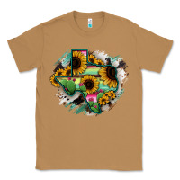 Toasted Coconut Texas Map Sunflower Cactus Serape Classic Tee - RanaPortraitStore