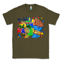 Army Green my child is non verbal but his mama aint afro Classic Tee - RanaPortraitStore