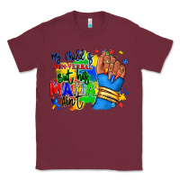 Burgundy my child is non verbal but his mama aint afro Classic Tee - RanaPortraitStore