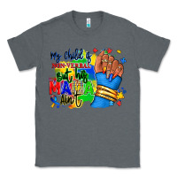Charcoal Heather my child is non verbal but his mama aint afro Classic Tee - RanaPortraitStore