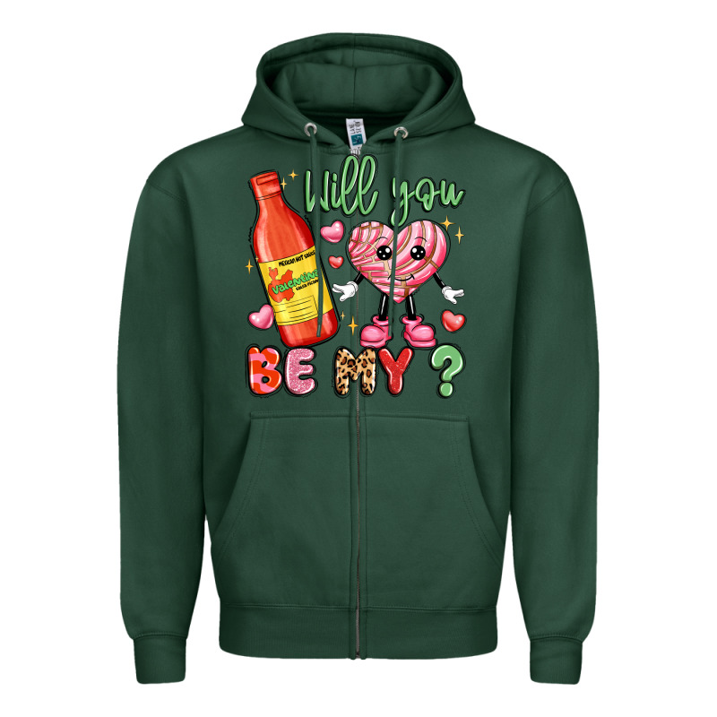Will You Be My Zipper Hoodie by LillyAllenDesigns | Teevron