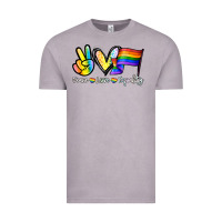 Vintage Zinc Peace love equality Vintage Tee - NancyCooperArtShop