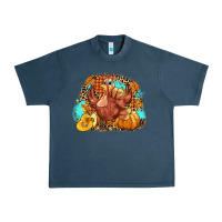 Midnight Navy Turkey pumpkins Urban Heavy Tee - NancyCooperArtShop